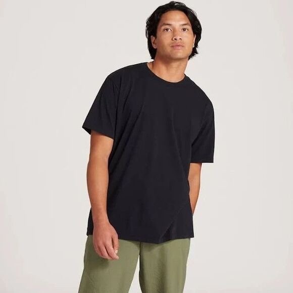 allbirds Organic Cotton T Shirts Mens Size XS Black Crew Neck Short Sleeve 2 CT - Picture 2 of 12